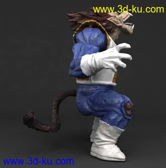 《龙珠》贝吉塔-超赛形态-3D打印模型的图片12