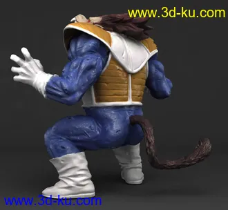 《龙珠》贝吉塔-超赛形态-3D打印模型的图片