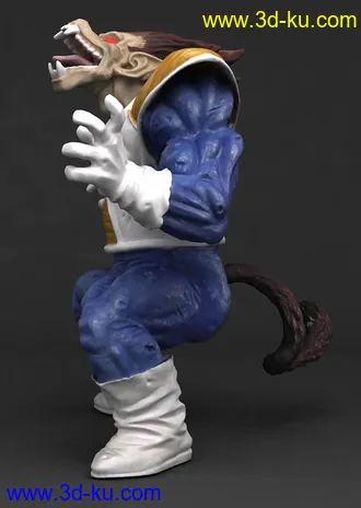 《龙珠》贝吉塔-超赛形态-3D打印模型的图片
