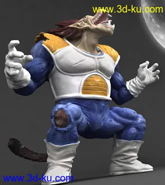 《龙珠》贝吉塔-超赛形态-3D打印模型的图片