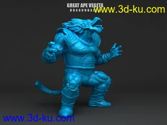 《龙珠》贝吉塔-超赛形态-3D打印模型的图片