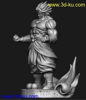 《龙珠z》布罗利-3D打印模型的图片