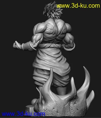 《龙珠z》布罗利-3D打印模型的图片