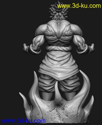 《龙珠z》布罗利-3D打印模型的图片