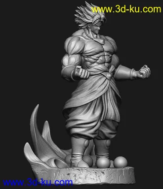 《龙珠z》布罗利-3D打印模型的图片