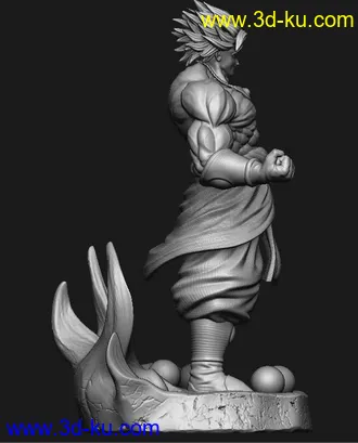 《龙珠z》布罗利-3D打印模型的图片