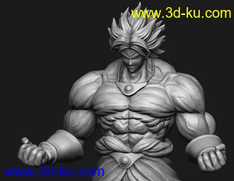 《龙珠z》布罗利-3D打印模型的图片
