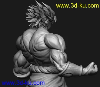 《龙珠z》布罗利-3D打印模型的图片