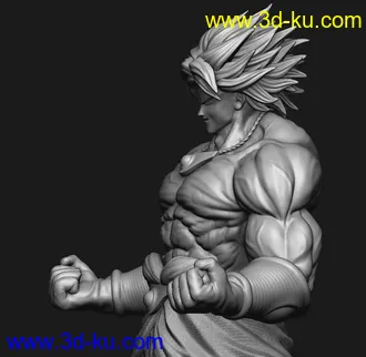 《龙珠z》布罗利-3D打印模型的图片
