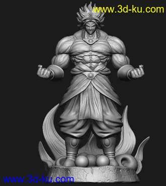 《龙珠z》布罗利-3D打印模型的图片