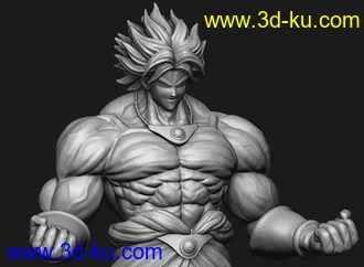 《龙珠z》布罗利-3D打印模型的图片