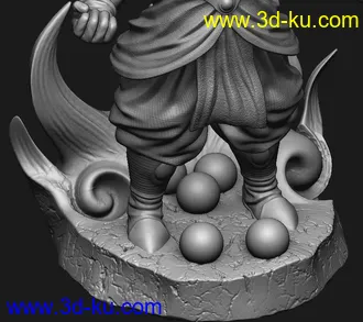 《龙珠z》布罗利-3D打印模型的图片