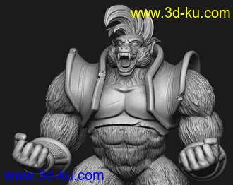 龙珠-大猩猩-3D打印模型的图片5