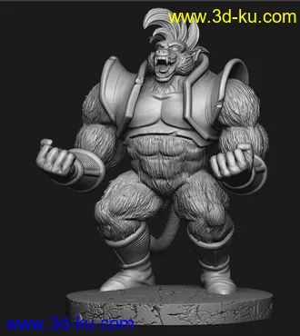 龙珠-大猩猩-3D打印模型的图片9