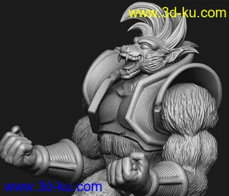 龙珠-大猩猩-3D打印模型的图片
