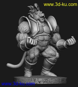 龙珠-大猩猩-3D打印模型的图片