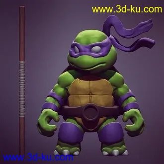 忍者神龟-3D打印模型的图片