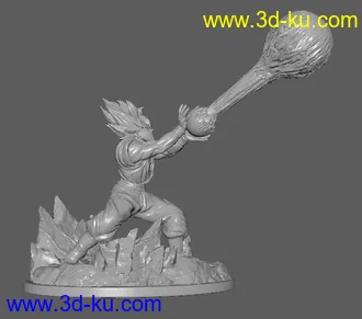 超级赛亚人-3D打印模型的图片