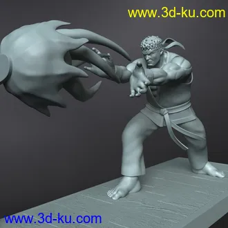 《街霸》角色-3D打印模型的图片