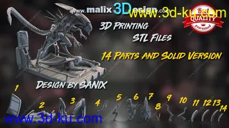 异形皇后-3D打印模型的图片20