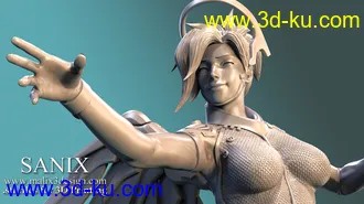 《守望先锋》角色天使-3D打印模型的图片