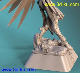 《守望先锋》角色天使-3D打印模型的图片