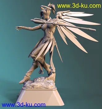 《守望先锋》角色天使-3D打印模型的图片