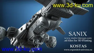 《德军司令部》飞行堡垒-3D打印模型的图片