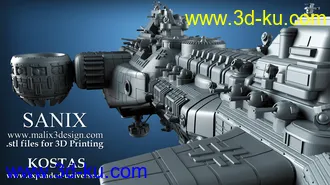 《德军司令部》飞行堡垒-3D打印模型的图片