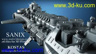 《德军司令部》飞行堡垒-3D打印模型的图片