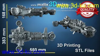 《德军司令部》飞行堡垒-3D打印模型的图片
