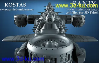 《德军司令部》飞行堡垒-3D打印模型的图片