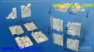 《复仇者联盟》多人打斗场景-3D打印模型的图片