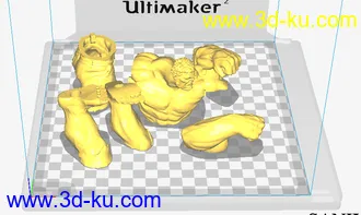 《复仇者联盟》多人打斗场景-3D打印模型的图片