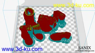 《复仇者联盟》多人打斗场景-3D打印模型的图片