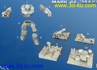 《复仇者联盟》多人打斗场景-3D打印模型的图片