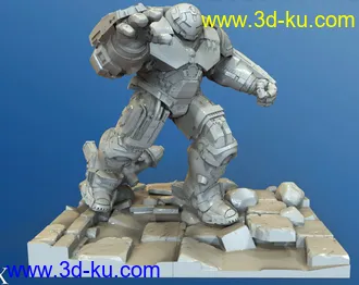 《复仇者联盟》多人打斗场景-3D打印模型的图片