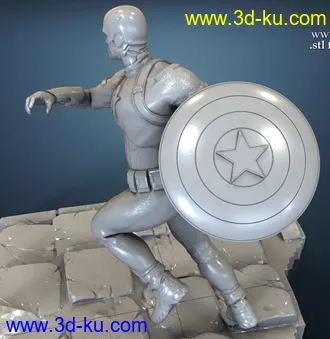 《复仇者联盟》多人打斗场景-3D打印模型的图片