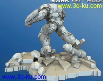 《复仇者联盟》多人打斗场景-3D打印模型的图片