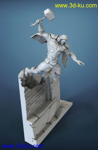 《复仇者联盟》多人打斗场景-3D打印模型的图片