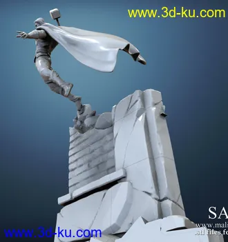 《复仇者联盟》多人打斗场景-3D打印模型的图片