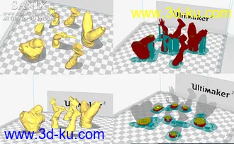 《复仇者联盟》多人打斗场景-3D打印模型的图片