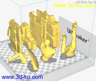 《复仇者联盟》多人打斗场景-3D打印模型的图片