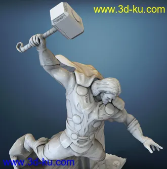 《复仇者联盟》多人打斗场景-3D打印模型的图片