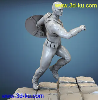 《复仇者联盟》多人打斗场景-3D打印模型的图片