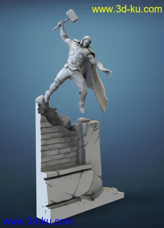 《复仇者联盟》多人打斗场景-3D打印模型的图片