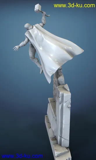 《复仇者联盟》多人打斗场景-3D打印模型的图片