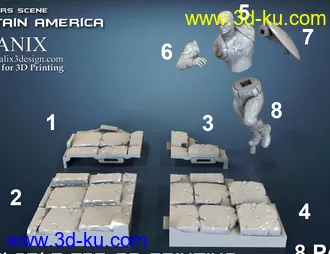 《复仇者联盟》多人打斗场景-3D打印模型的图片65