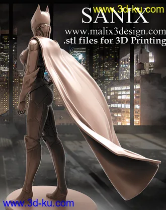 蝙蝠女侠-3D打印模型的图片
