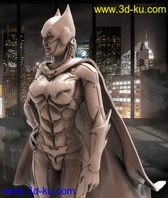 蝙蝠女侠-3D打印模型的图片